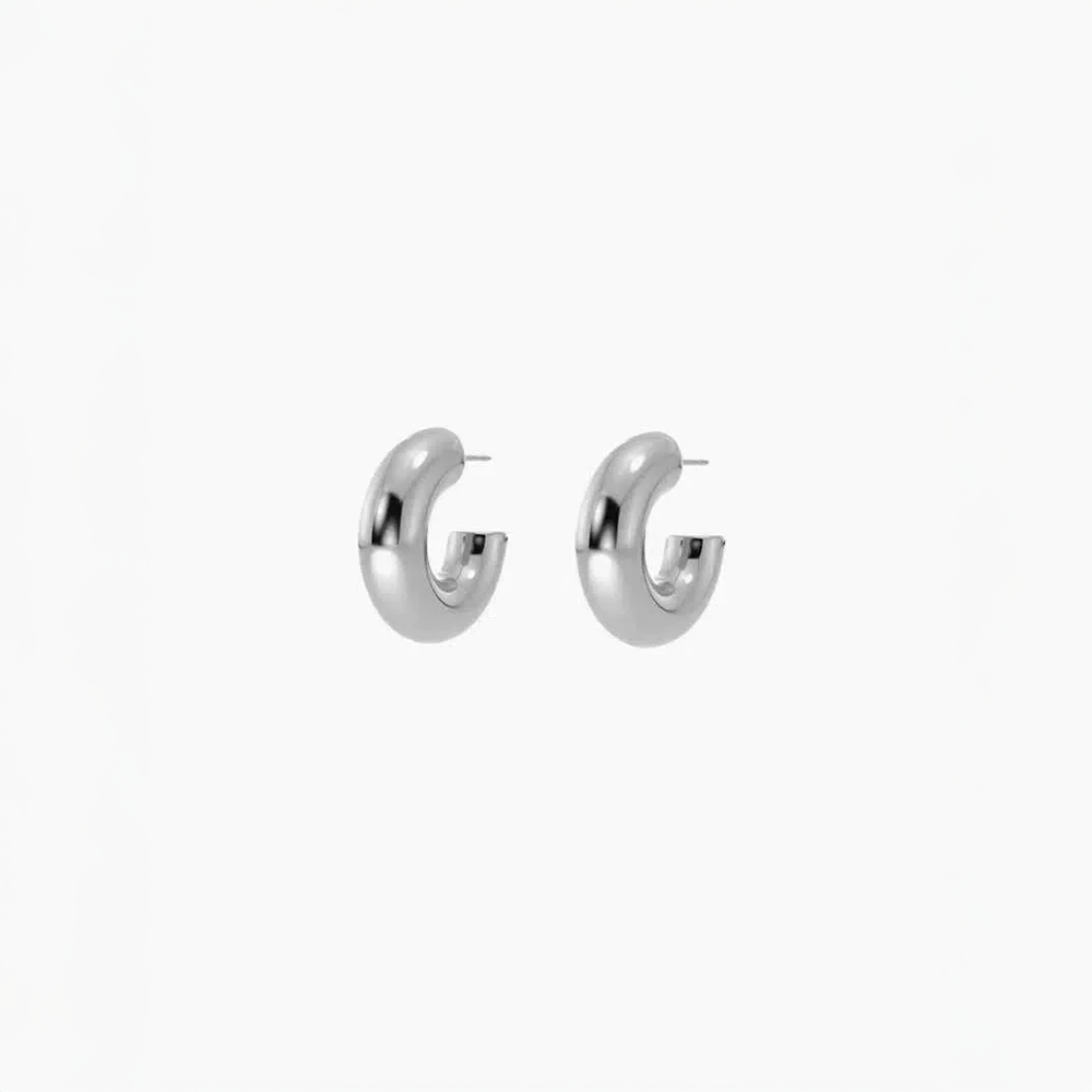 Améria | Thick Hoop Earrings in Modern Design ELIORA