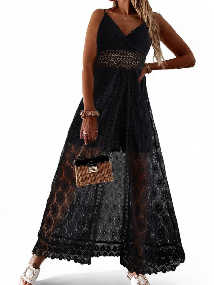 Mexico City Chic Lace Overalls