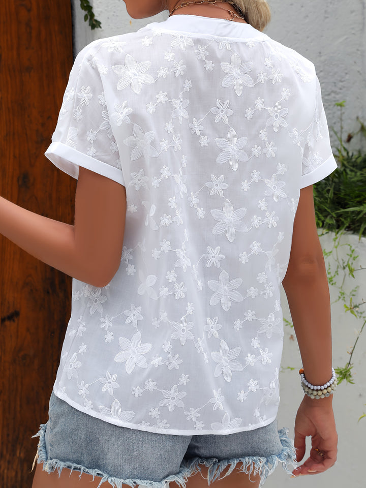 Florence White Batwing Top