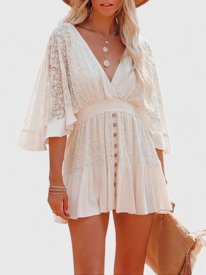 Cannes Chic Batwing Mini Dress