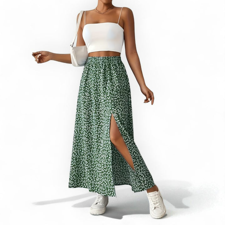 Amsterdam Casual Floral Print Skirt