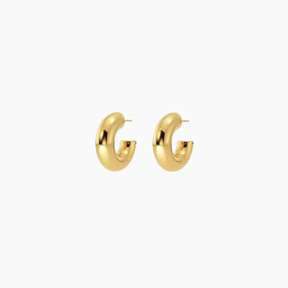Améria | Thick Hoop Earrings in Modern Design ELIORA