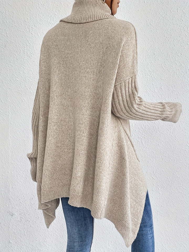 Autumn and Winter Casual Long Sleeve High Neck Pullover