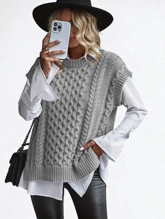 Sydney All-Season Twisted Cable Vest
