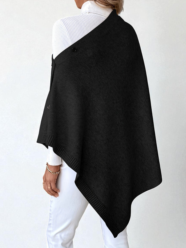 Toronto Chic Buttoned Cape