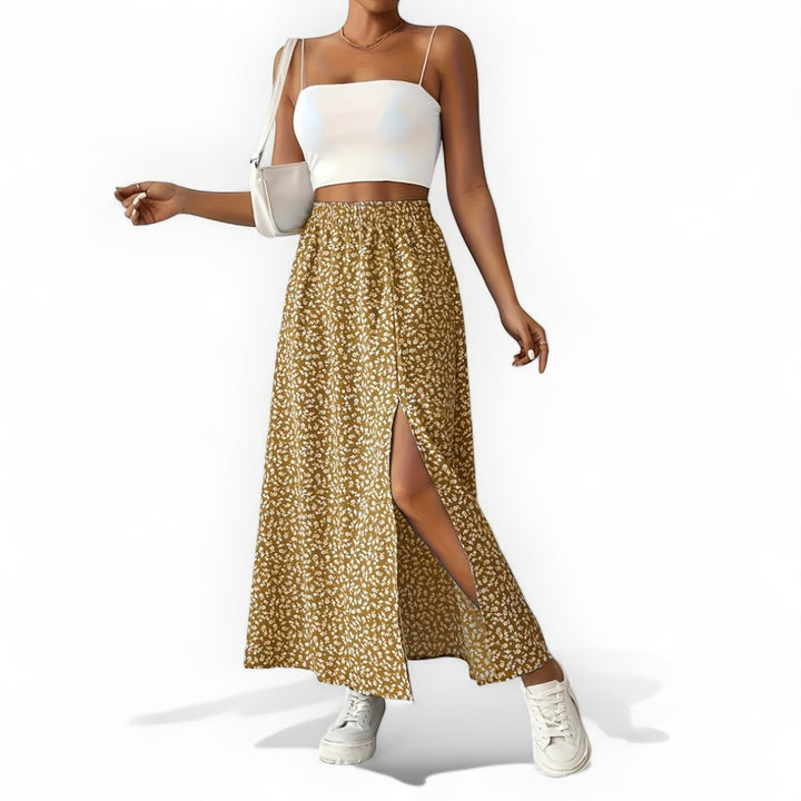 Amsterdam Casual Floral Print Skirt