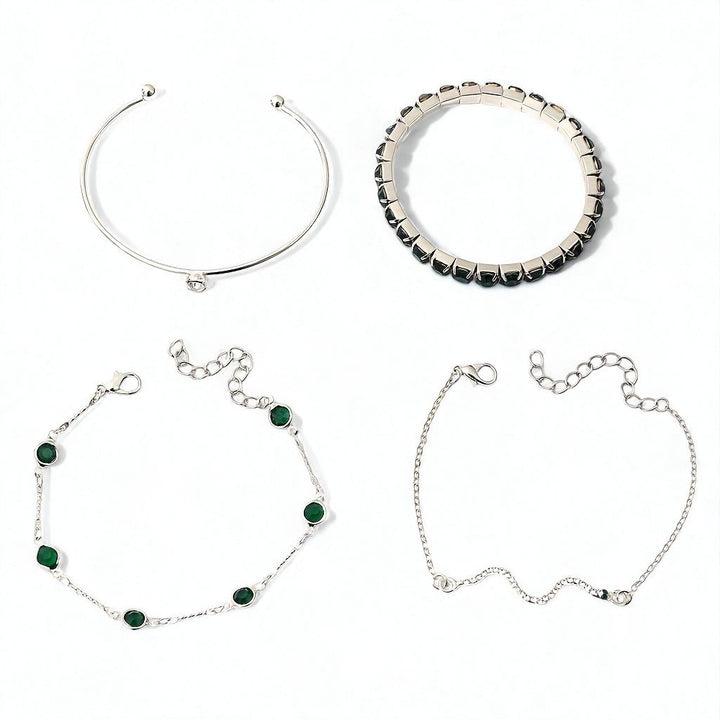 4pcs/Set Sydney Luxury Green Bangles