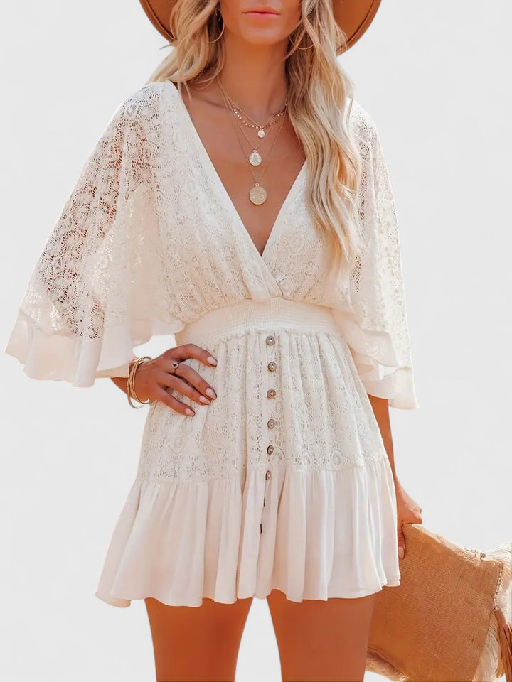 Cannes Chic Batwing Mini Dress