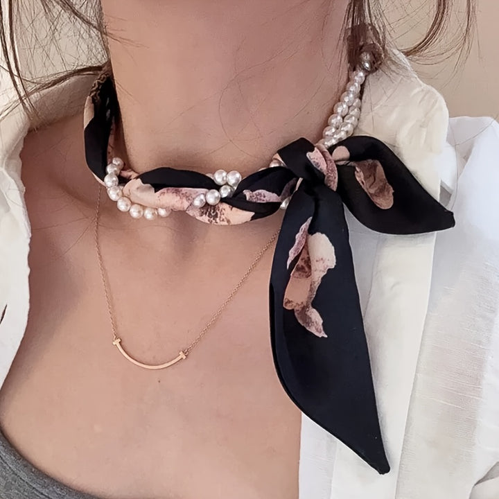 Monaco Chic Ribbon Scarf