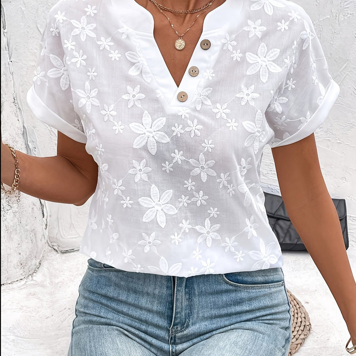 Florence White Batwing Top